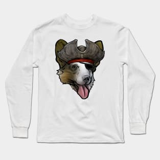 Cardigan Welsh Corgi Pirate Long Sleeve T-Shirt